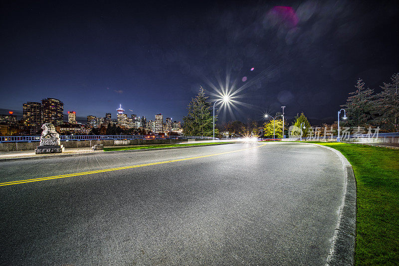 night street,温哥华。